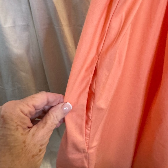 Abercrombie & Fitch Puffed Sleeve Peach Dress Size XL. - Picture 7 of 10